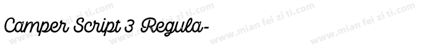 Camper Script 3 Regula字体转换